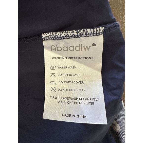 EUC Maxi Skirt Sz L Women Pockets Midi Length Casual Blue Floral Boho Cottage - Picture 4 of 11